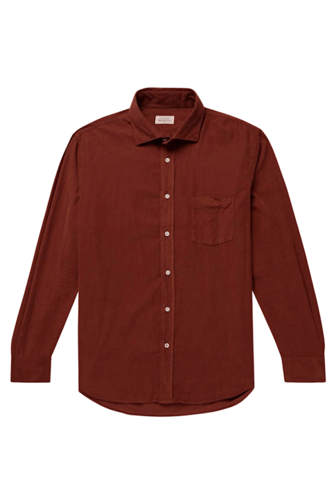 Paul Cord Shirt - Rust