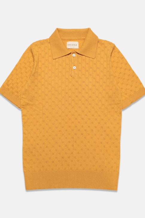 Jacobs Polo - Honey Gold Perforated Lace