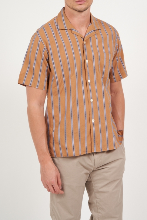 Palm MC Stripe Shirt - Camel